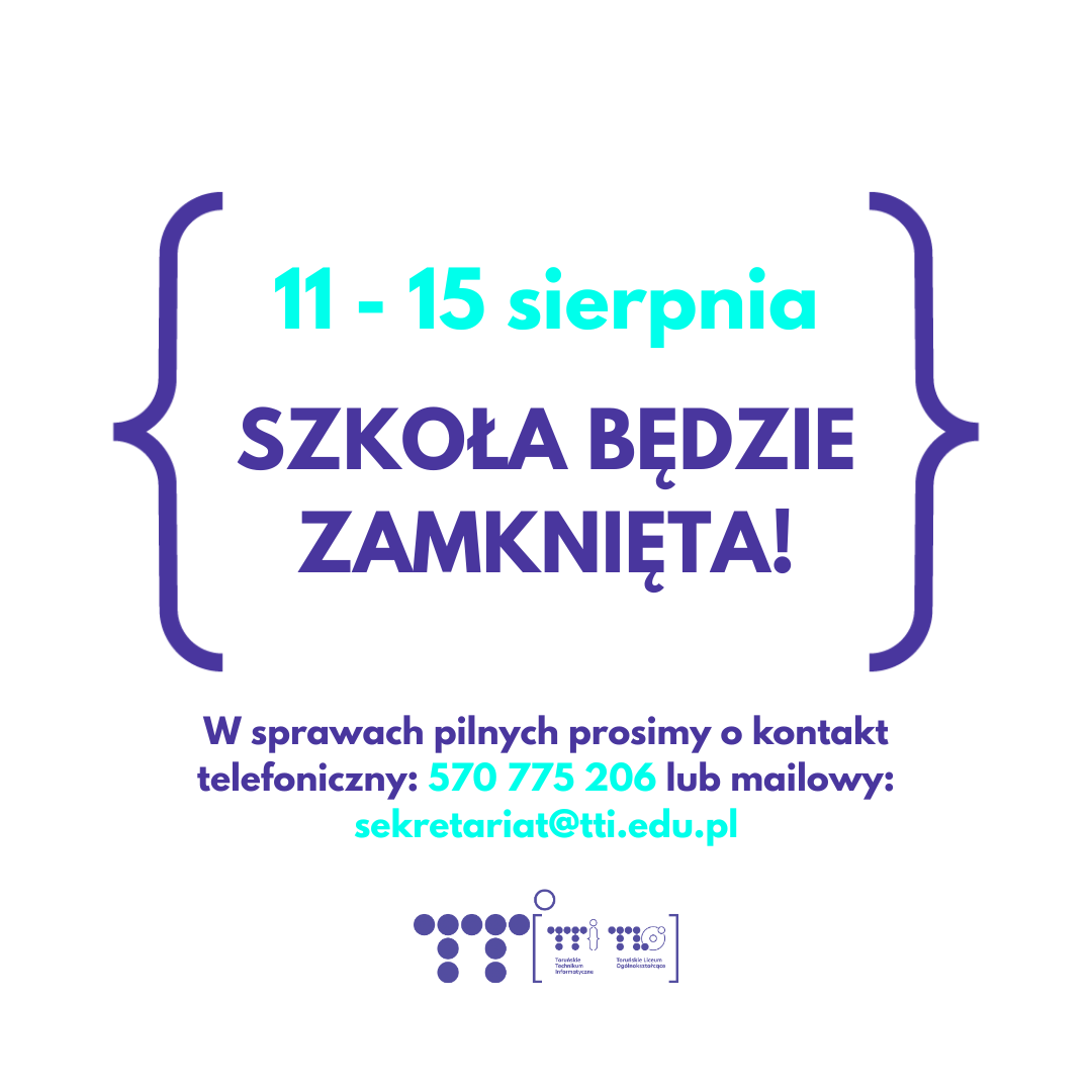 Szkoła jest nieczynna!
